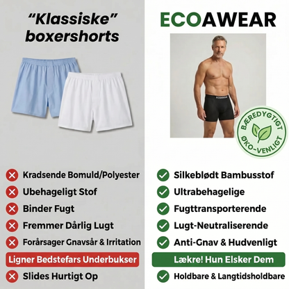 ECOAWEAR® Bambusboxershorts 5-Pack | 6 cm længere ben + gylp!