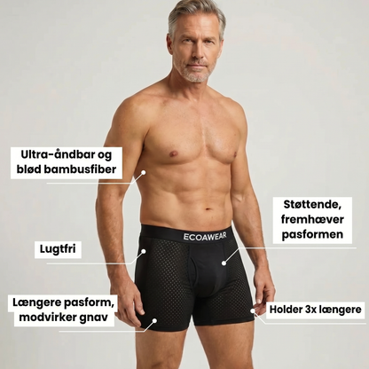 ECOAWEAR® Bambusboxershorts 5-Pack | 6 cm længere ben + gylp!