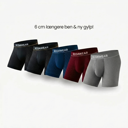 ECOAWEAR® Bambusboxershorts 5-Pack | 6 cm længere ben + gylp!