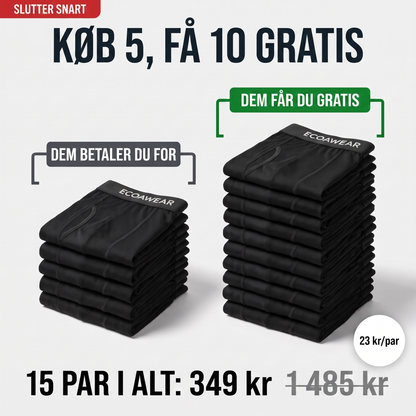 ECOAWEAR® Boxers 5-pak | Få 10 ekstra GRATIS