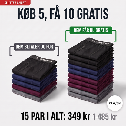ECOAWEAR® Boxers 5-pak | Få 10 ekstra GRATIS